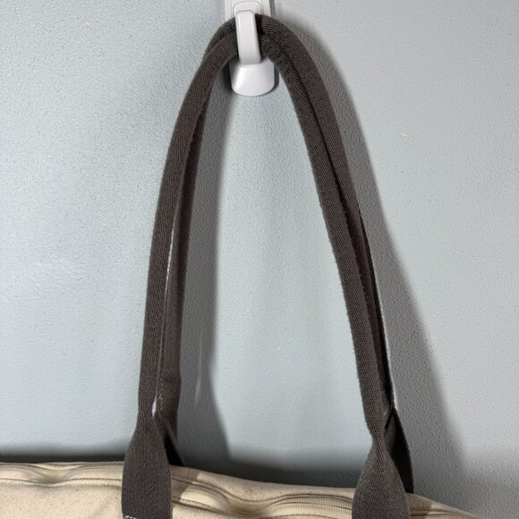 REI West Elm Insulated Picnic Tote Beige/Gray Easy Carry Side Pockets Canvas Top - Picture 6 of 9